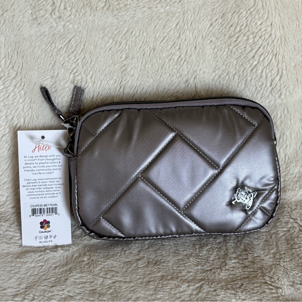 NWT Lug Coupe SE Convertible Crossbody Bag - Metallic Pearl